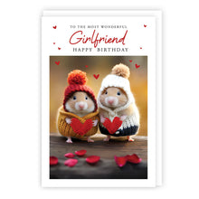 Load image into Gallery viewer, Wonderful Girlfriend Hamsters Birthday Card