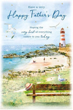Load image into Gallery viewer, Light House Seaside Father’s Day Card