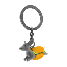 Load image into Gallery viewer, Dachund Hotdog Keyring