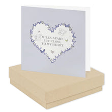 Load image into Gallery viewer, ‘Miles apart but close to my heart’ Sterling Silver Butterfly Shaped Stud Earrings Car