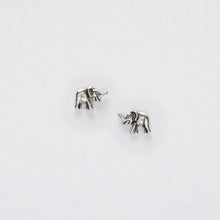 Load image into Gallery viewer, Boxed Sterling Silver Elephant Stud Earrings Card