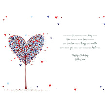 Load image into Gallery viewer, Husband Heart Tree Birthday Card