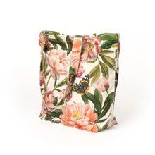Load image into Gallery viewer, Floral Butterfly Recycled Cotton Tote Bag by The Art File