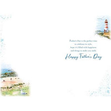Load image into Gallery viewer, Light House Seaside Father’s Day Card