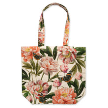 Load image into Gallery viewer, Floral Butterfly Recycled Cotton Tote Bag by The Art File