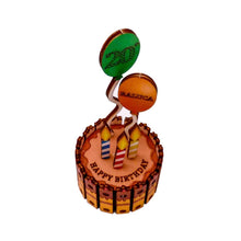 Load image into Gallery viewer, Birthday Cake 3D Pop Up Wooden Postcard