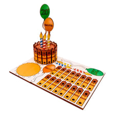 Load image into Gallery viewer, Birthday Cake 3D Pop Up Wooden Postcard