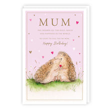 Load image into Gallery viewer, Hedgehog Mum Birthday Card