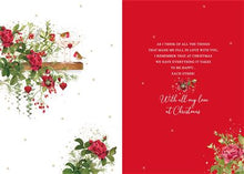 Load image into Gallery viewer, Robin Rose Mantle Wife Christmas Card