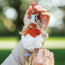 Load image into Gallery viewer, ‘Adele ’ Robin Plush Character Keyring byWrendale Designs