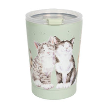 Load image into Gallery viewer, ‘Feline Friends’ Cat Thermal Travel Mug by Wrendale Designs