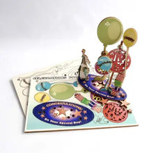 Load image into Gallery viewer, Birthday Celebration 3D Pop Up Wooden Postcard
