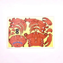 Load image into Gallery viewer, Crab 3D Pop Up Wooden Postcard