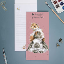 Load image into Gallery viewer, ‘ Piggy In The Middle’ Rabbit, Guinea Pig & Hamster Shopping Pad by Wrendale Designs
