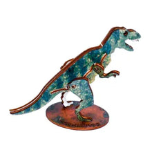Load image into Gallery viewer, Dinosaur 3D Pop Up Wooden Postcard