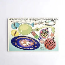 Load image into Gallery viewer, Birthday Celebration 3D Pop Up Wooden Postcard