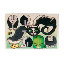 Load image into Gallery viewer, Black And White Cat 3D Pop Up Wooden Postcard