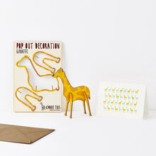 Load image into Gallery viewer, Giraffe Wooden Postcard