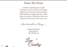 Load image into Gallery viewer, Hares Hugging Wife Birthday Card