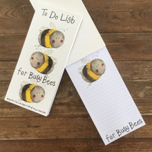 Load image into Gallery viewer, Magnetic Busy Bees To Do Shopping List Pad
