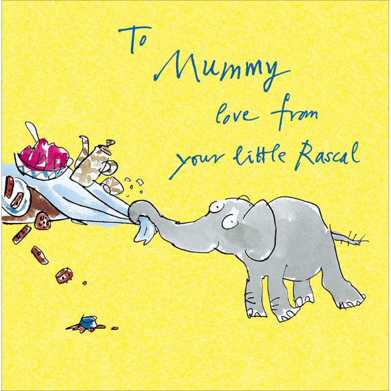 To Mummy Love From Your Little Rascal Mother’s Day Card by Quentin Blake