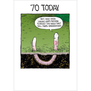 70th Humour Birthday Card