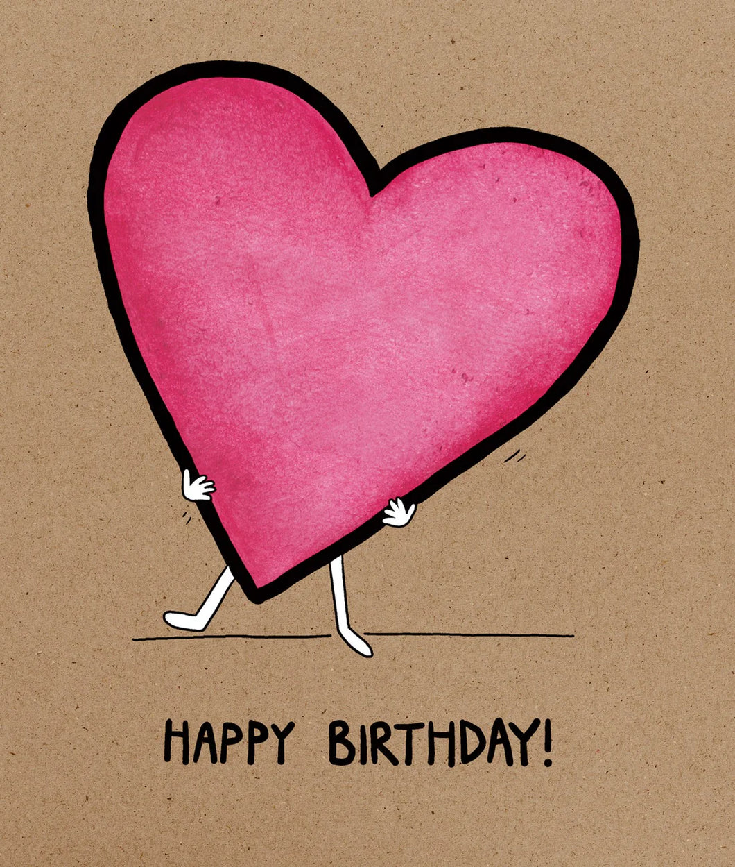 Big Heart  Happy Birthday Card