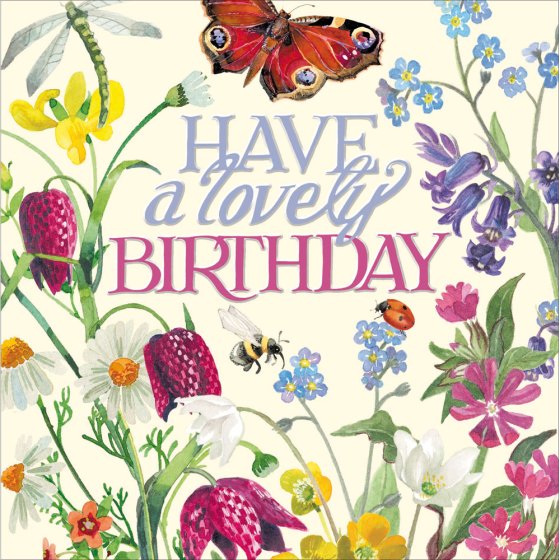 Have a Lovely Birthday Flower Meadow  Card by Emma Bridgewater