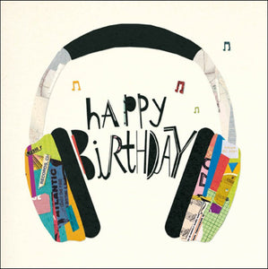 Headphones Birthday Card