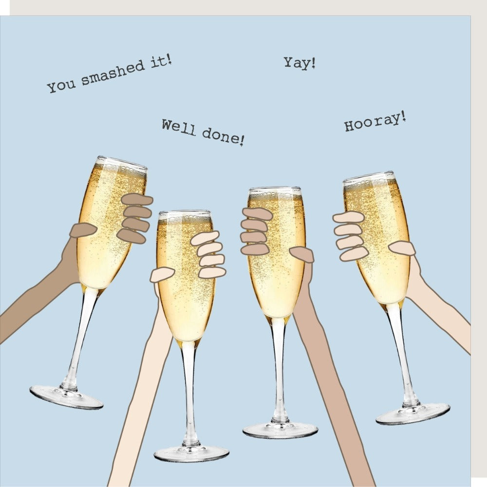 You Smashed It! Champagne Well Done Card By RosieMadeAThing