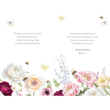 Load image into Gallery viewer, Wife Flowers Birthday Card
