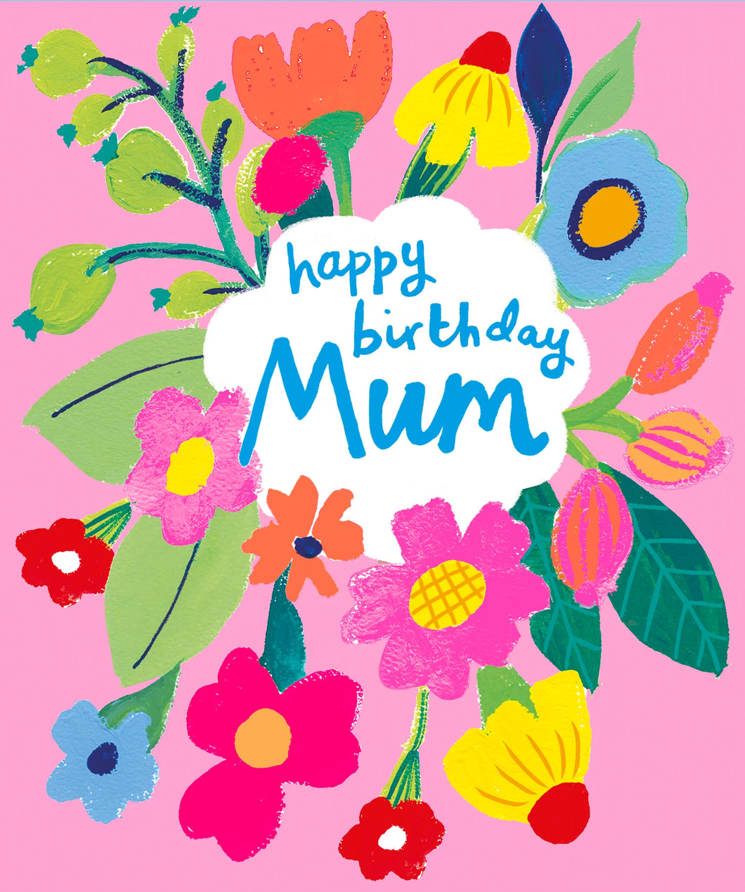 Flowers Mum Birthday Card