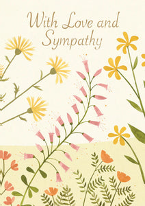 Flowers Sympathy  Card