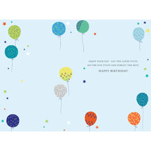Load image into Gallery viewer, Brother Balloons Birthday Card
