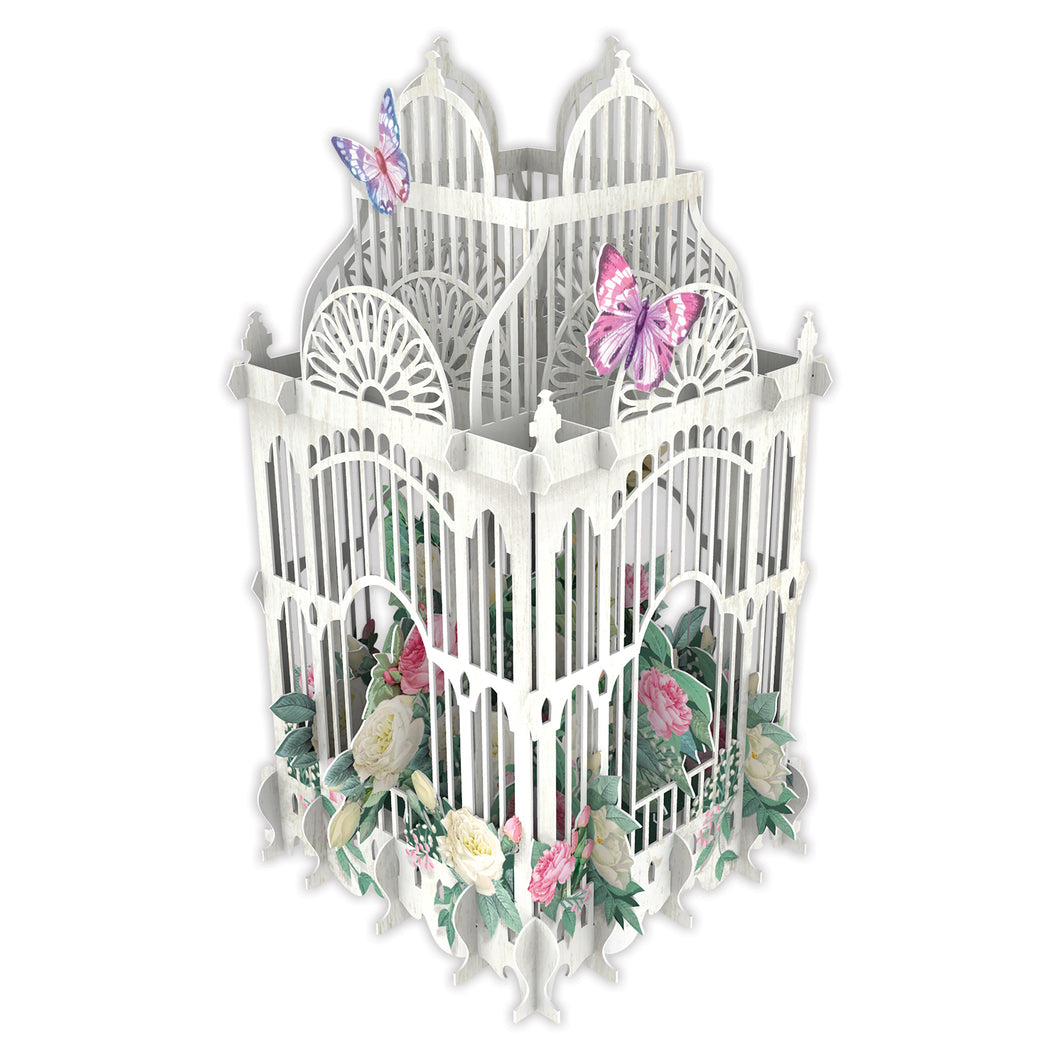 3D The Flower Cage Card