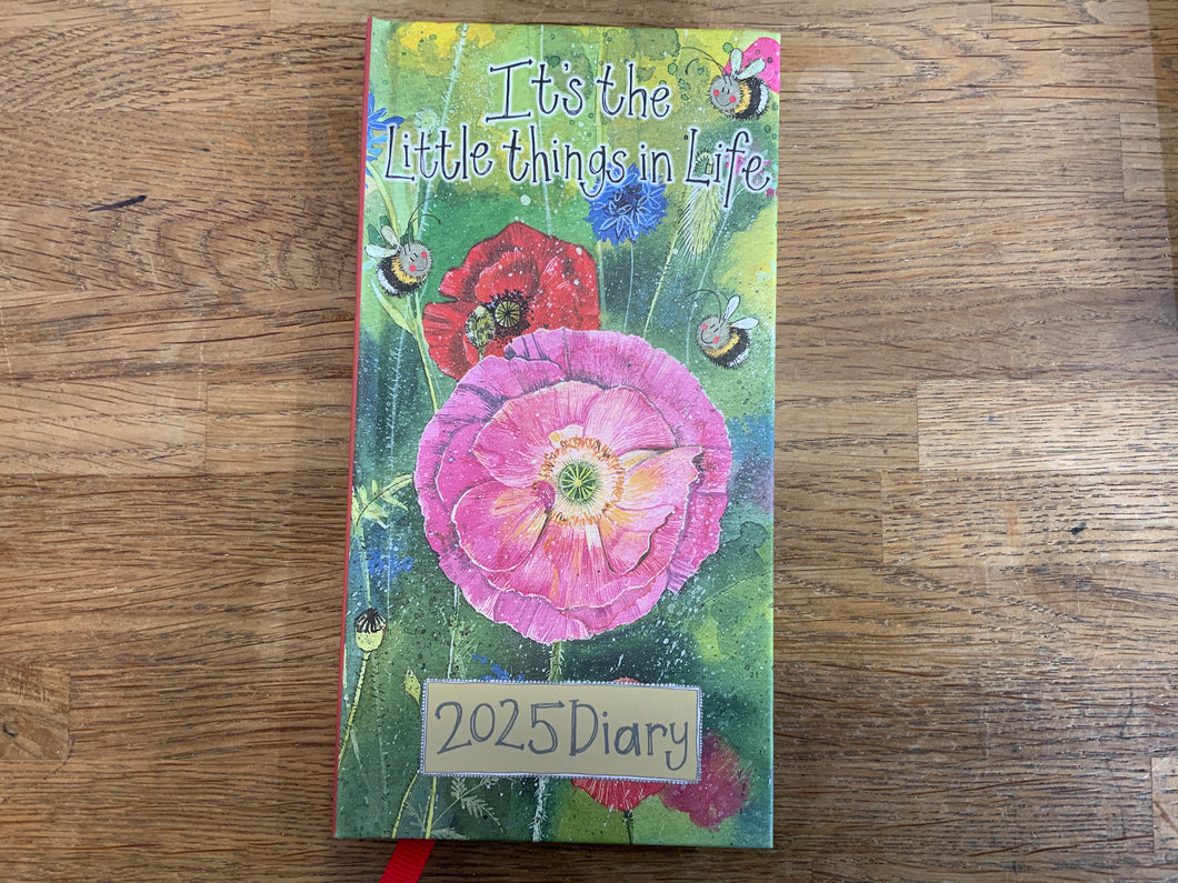 It’s The Little Things In Life 2025 Slim Diary by Alex  Clark