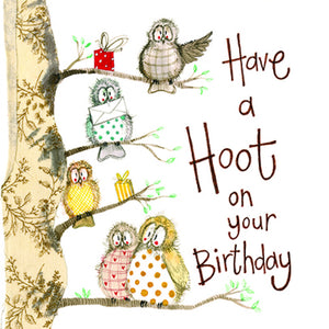 Hooters Birthday Card by Alex Clark