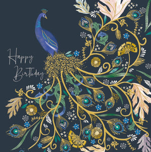 National Trust Peacock Birthday Card