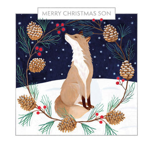 Son Fox Christmas Card