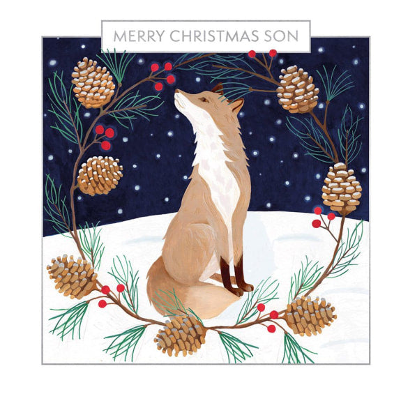 Son Fox Christmas Card