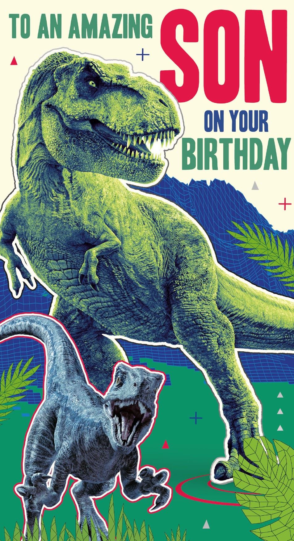 T-Rex Son Birthday Card