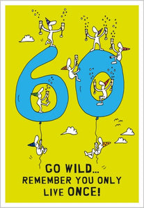 60th Birthday Card