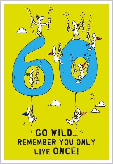 60th Birthday Card