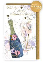 Load image into Gallery viewer, Champagne Our Anniversary Card
