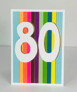 80th Birthday Card