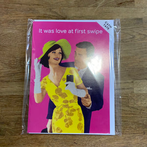 Love At First Swipe Card