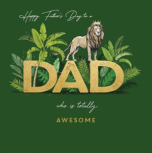 Embossed Lion Father’s Day Card