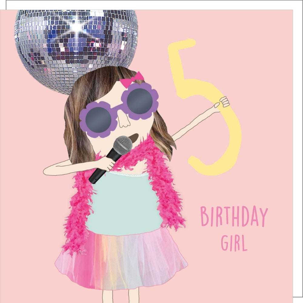Disco 5th Birthday Card By RosieMadeAThing