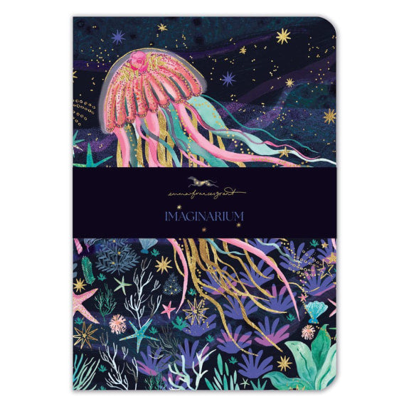 Opalescene Jellyfish  A5 Notebook