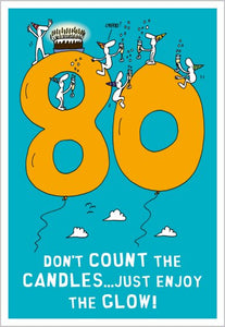 80th Birthday Card